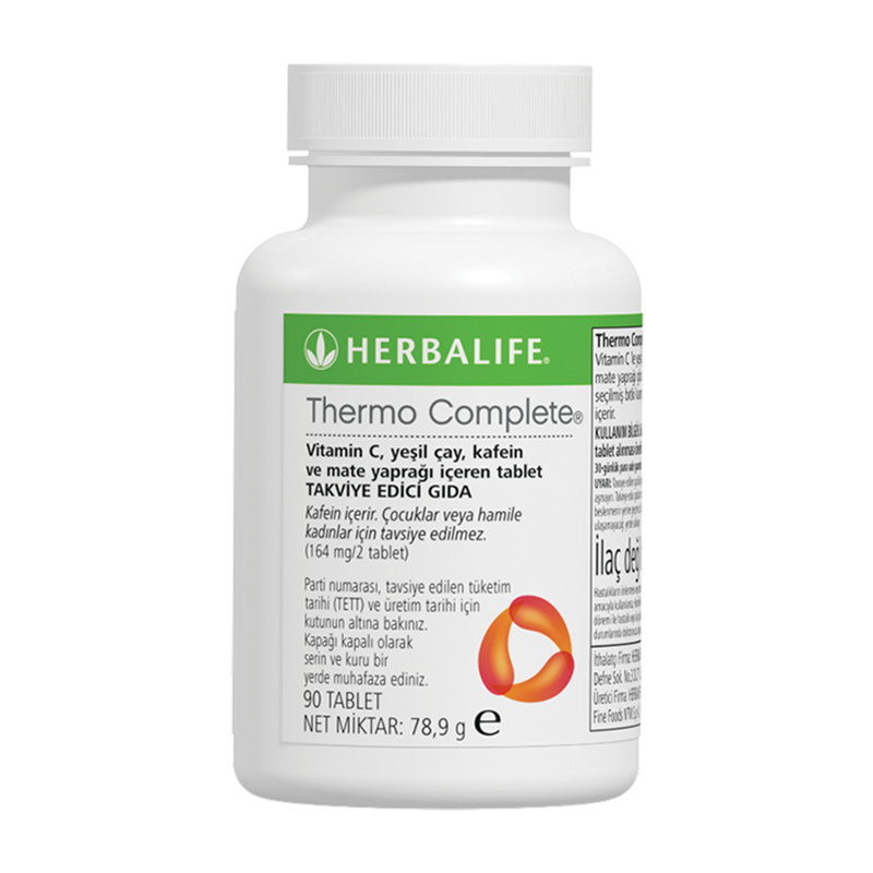 Thermo Complete Vitamin C, Yeşil Çay, Kafein ve Mate Yaprağı İçeren Tablet
